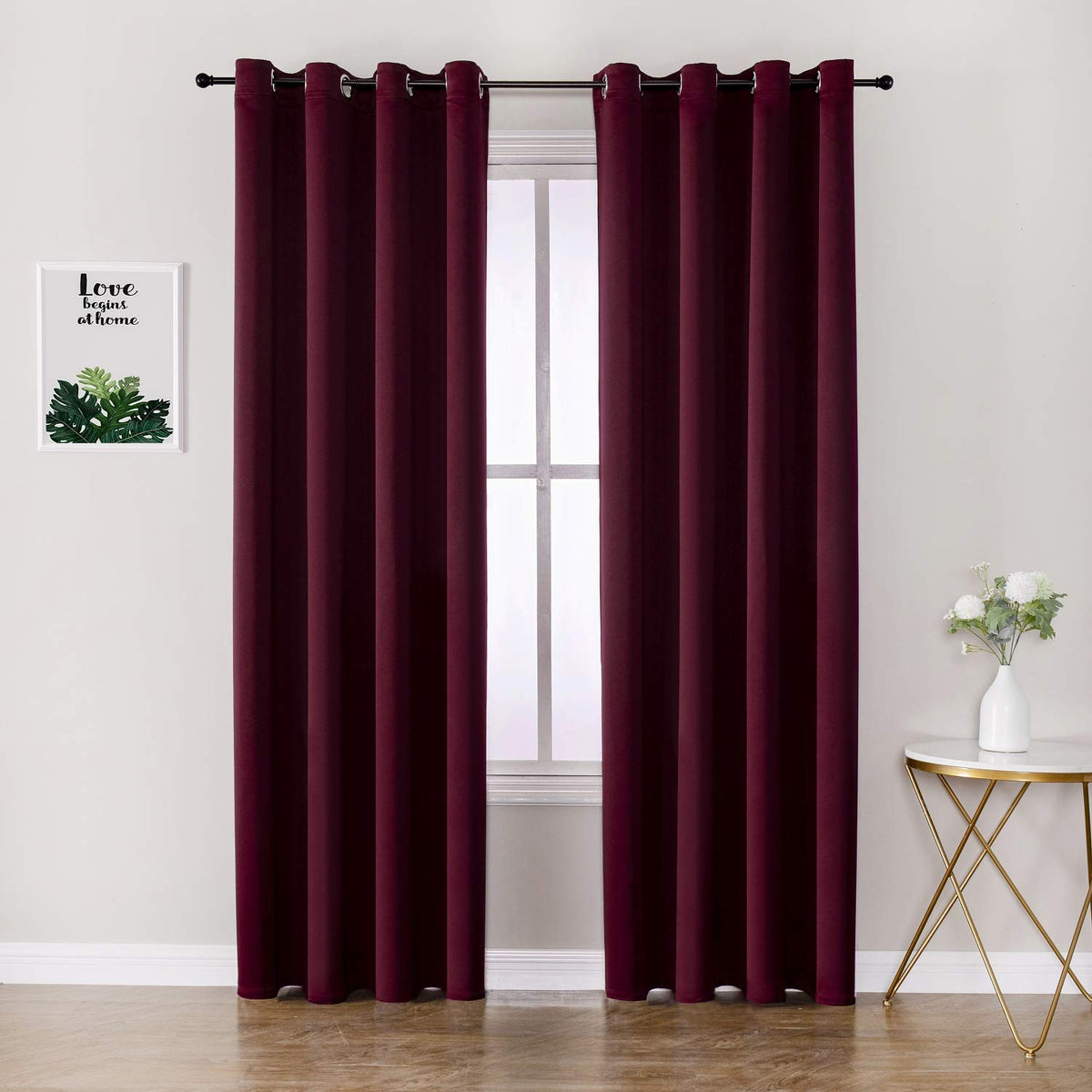 ChrisDowa Small Blackout Curtains for Kitchen and Bedroom 24 Inches Long
