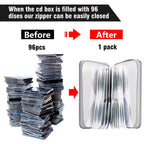 Siveit CD DVD Cases 96 Capacity Disc Storage Binder for Car(Black)