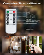 Homemory 24-Pack Remote Flameless LED Battery Tea Light Candles, 400+Hrs
