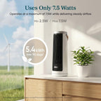 Levoit Tower Fan for Bedroom, 20dB Quiet Desk Fan, Easy to Carry & Plug-in