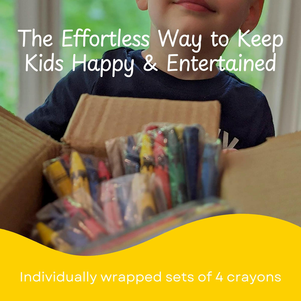 CrayonKing 100 Bulk Crayons, 25 Individually Wrapped 4-Packs
