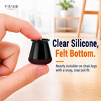 VIUME 24 Pcs Chair Leg Floor Protectors for Hardwood Floors Round
