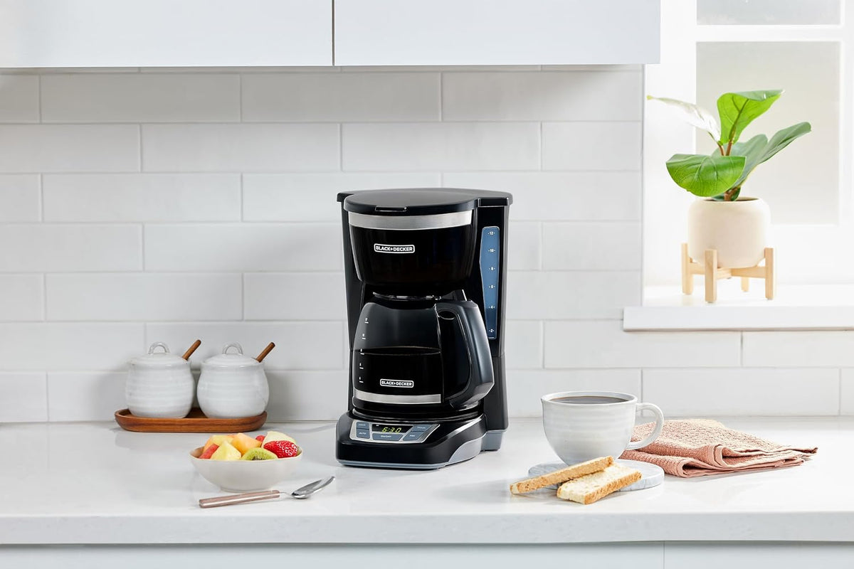 BLACK+DECKER 12-Cup Drip Coffee Maker with Vortex Brewing