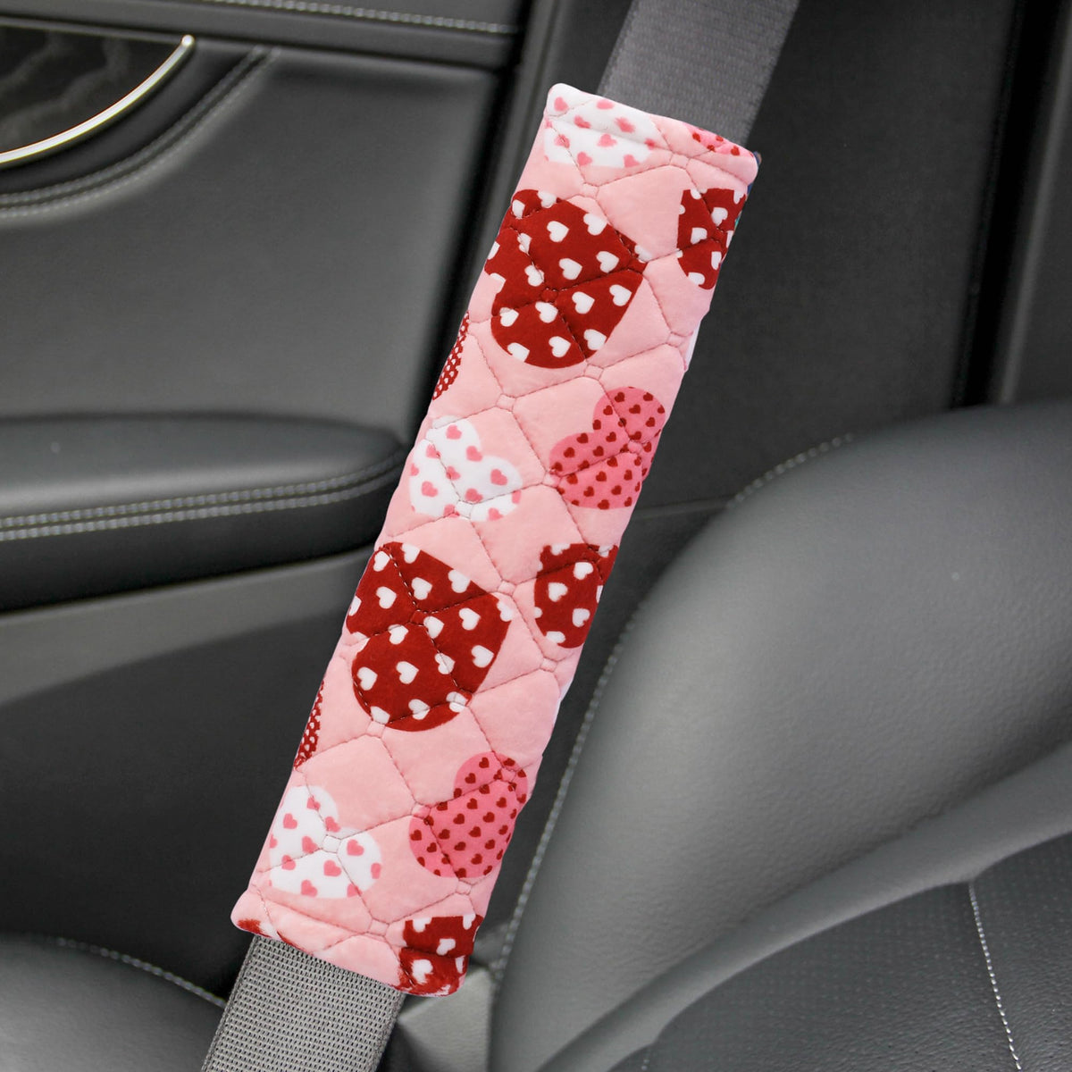 Amooca 2 Pack Seat Belt Covers Soft Shoulder Pad for Cars & Backpack