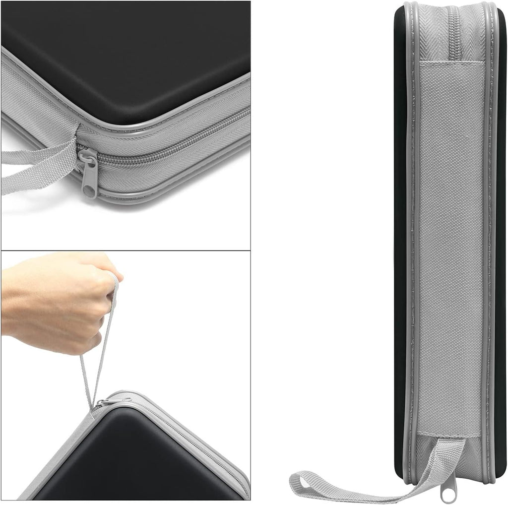 Siveit CD DVD Cases 96 Capacity Disc Storage Binder for Car(Black)