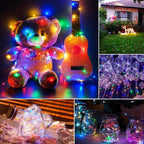 Joomer Solar Fairy Lights, 2-Pack Total 80FT 240LED String Lights, White