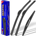 3 Wipers Fits Subaru Forester 2012-2018 Outback 2015-2019 Wiper Blades