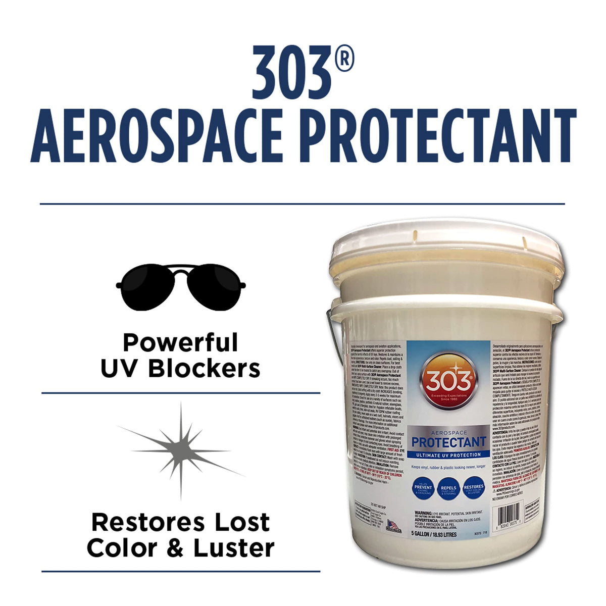 303 Aerospace Protectant for Vinyl, Plastic & Rubber, 1 Gallon