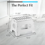 Handy Laundry Folding Step Stool 9 Inch, Pink, Non-Slip Holds 300 lbs