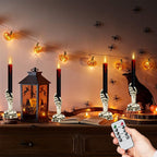 GenSwin 10.8" Flameless Floating Candles Wand Halloween Decorations