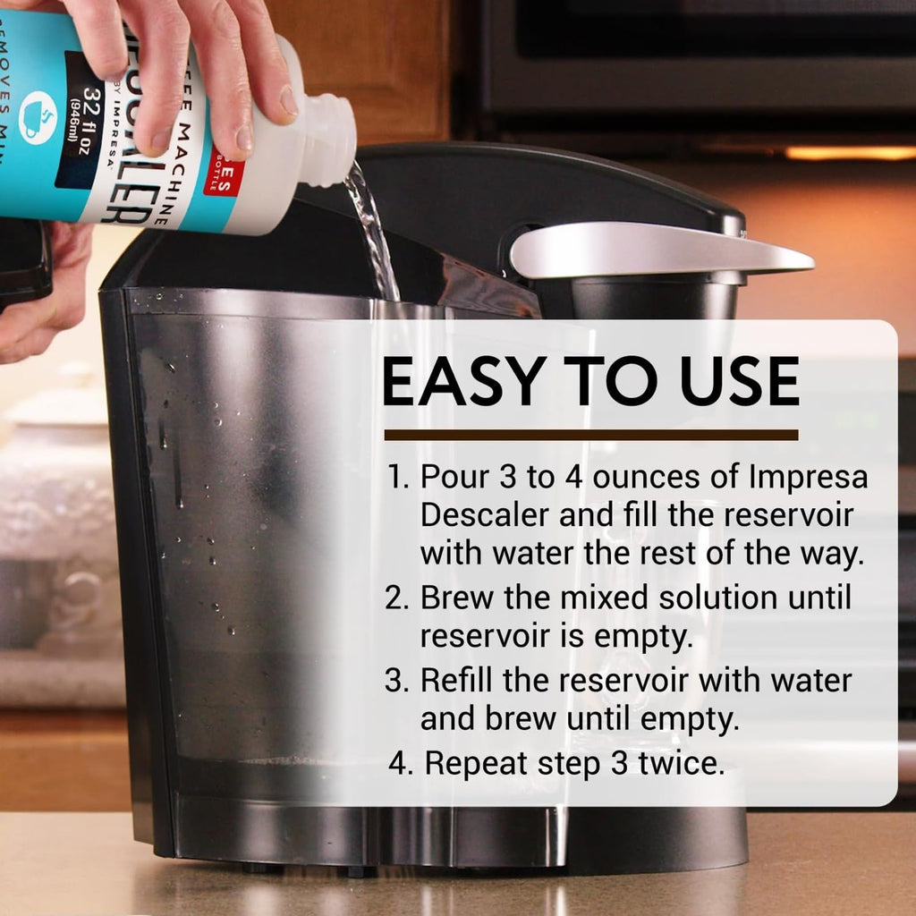 IMPRESA Coffee Machine Descaler, 2-Pack (1-Year Supply) Universal Descaling