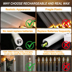 GenSwin 10.8" Flameless Floating Candles Wand Halloween Decorations