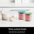 Ninja® CREAMi® Original Pints 4 Pack with Storage Lids, XSKPLD4BCD