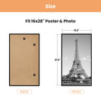 upsimples 12x16 Poster Frame, Easy Slide-In Assembly, White, 3 Pack