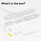 YASONIC Shower Caddy Adhesive, Rustproof Shower Shelves for Inside Shower