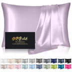 DKBslik Mulberry Silk Pillow Cases Queen Size with Zipper, Olive Green