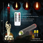 GenSwin 10.8" Flameless Floating Candles Wand Halloween Decorations