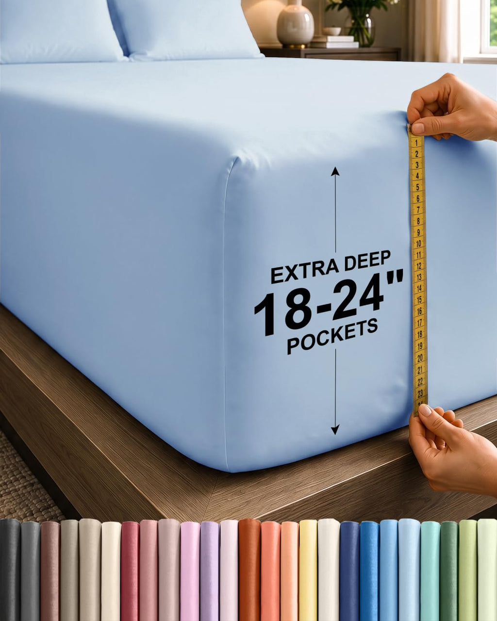 CGK Extra Deep Queen Single Fitted Sheet Only - Dark Grey