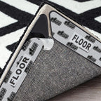 GORILLA GRIP® Extra Long Rug Grippers for Hardwood Floor, Reusable, Black