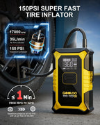 GOOLOO A3 12V 3000A Portable Jump Starter with Air Compressor