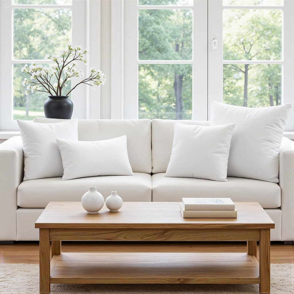 MIULEE 16x36 Inch Throw Pillow Insert for Couch Sofa Bed
