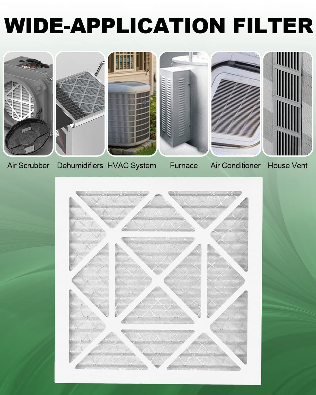 TRIGHTFILTERS 14x20x1 Air Filter 4 Pack, MERV 8 Filter Replacement