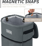 HOTOR Car Trash Can, Leakproof Car Organizer, 2-Gallon, Brown