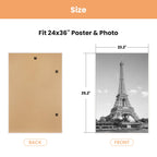 upsimples 12x16 Poster Frame, Easy Slide-In Assembly, White, 3 Pack