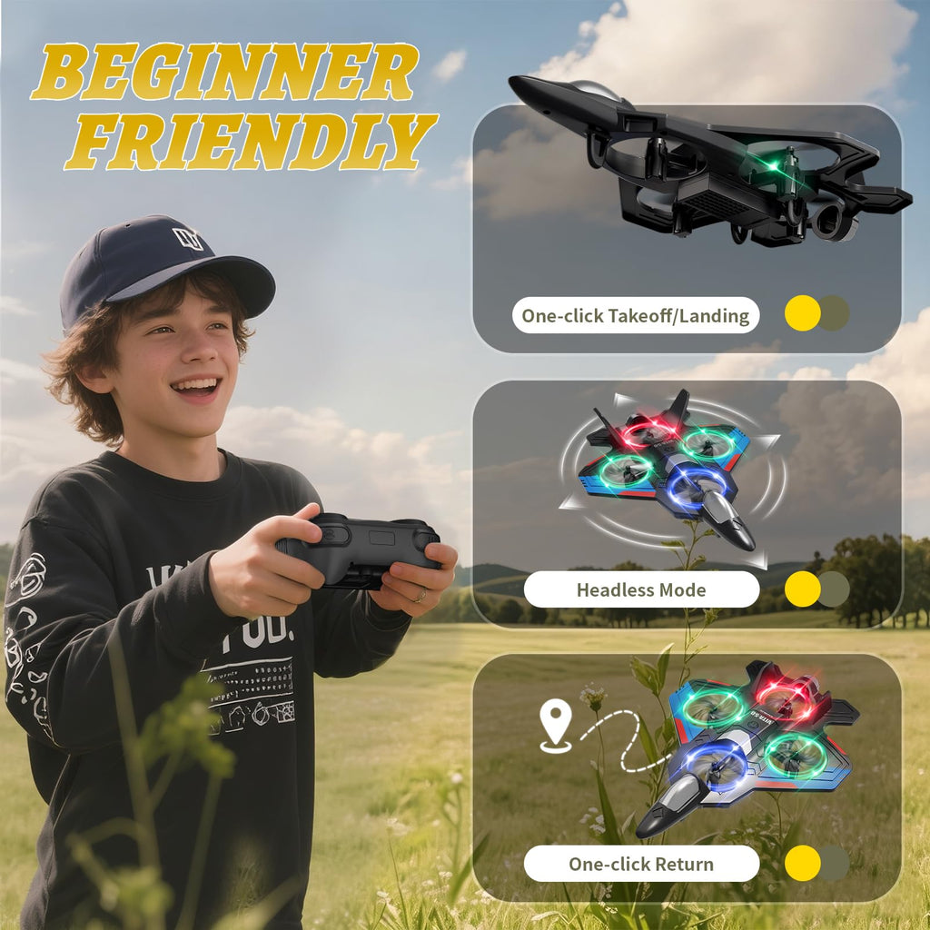 4DRC RC Planes Remote Control Airplanes for Kids,Halloween,2Batteries