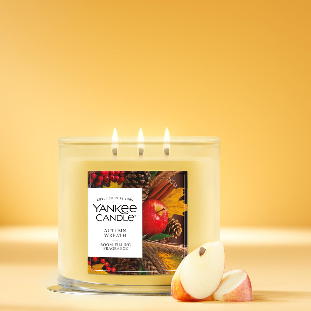 Yankee Candle Amber & Sandalwood Scented Candle, 14.5oz 3-Wick