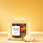 Yankee Candle Amber & Sandalwood Scented Candle, 14.5oz 3-Wick
