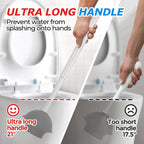 FORASTO 2in1 Toilet Brush & Plunger Set, Bathroom Essentials for Apartment