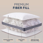 Utopia Bedding Gusset Bed Pillow, Hotel Pillows Queen Size Set of 2, White
