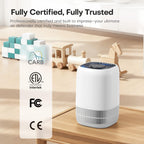 VOOPNU Air Purifiers for Bedroom, High Efficiency Filter, 1076 Ft², Black