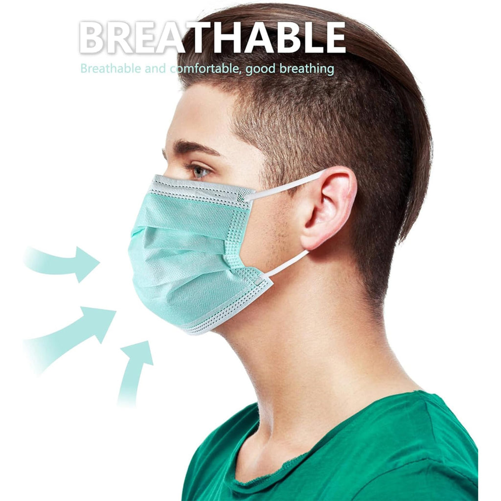 akgk KN95 Face Mask 50 PCS, Breathable Protection Masks, 5-Ply KN95 Black Masks, Cup Dust Safety Masks