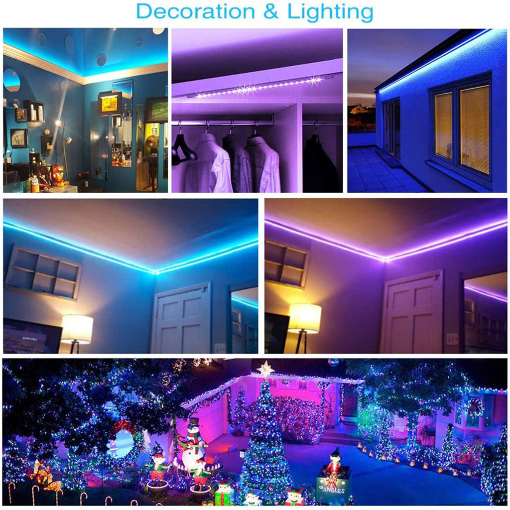 DAYBETTER LED Strip Lights 110ft RGB Music Sync Smart App Control 1 Roll