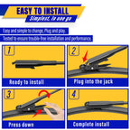 3 Wipers Fits Subaru Forester 2012-2018 Outback 2015-2019 Wiper Blades