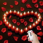 Battery Operated LED Tea Lights Flameless Flickering Candles 12PACK