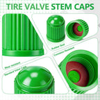 Outus Tire Valve Stem Caps Universal Tire Caps, 800 Pcs, Black