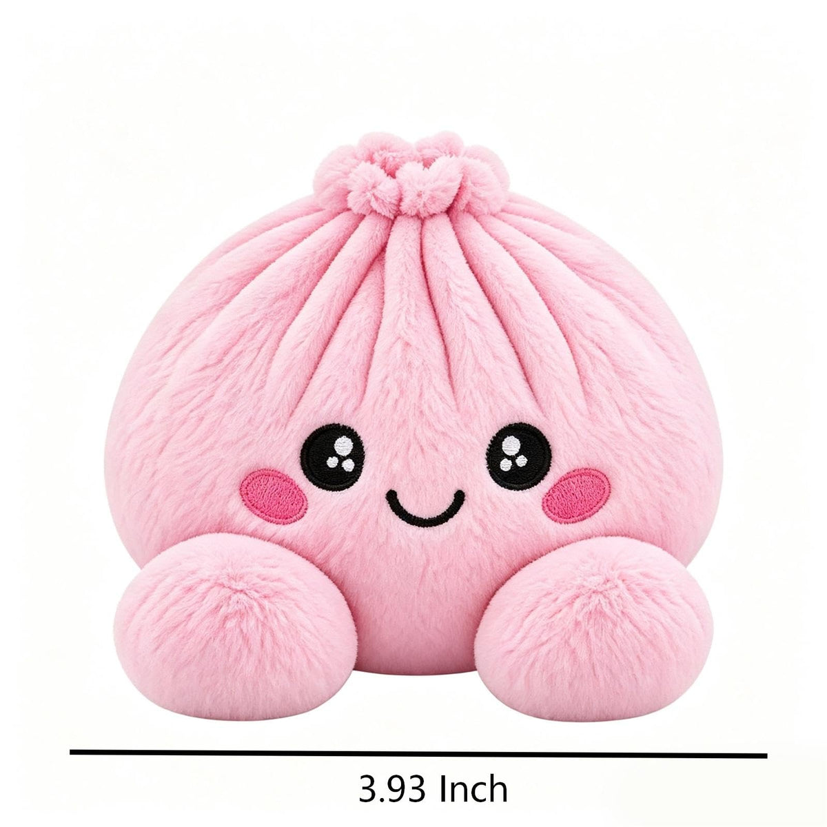 Plush Stuffed Dumpling Squishies, 3.94" Big Rainbow Squishes with Steamer
