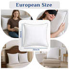 JOLLYVOGUE King Pillows 2 Pack, Cooling and Firm King Size Pillows with Oeko-Tex Certified Down Alternative Filling for Side, Back, and Stomach Sleepers, Hotel Collection