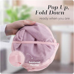 Handy Laundry Collapsible Mesh Pop-Up Hamper with Side Pocket