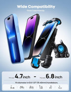 Lamicall Bike Phone Holder Motorcycle Mount - One-Hand Operation, Lockable