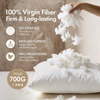 MIULEE 14x14 Pillow Inserts 4 Pack, 100% Virgin Fiber Filling Throw Pillows