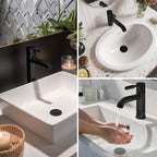 Hibbent Upgraded 3 in 1 Bathroom Sink Drain Strainer, Pop Up Stopper