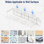 8 Pack Adhesive Bathroom Holders & Dispensers for Kids & Adults, Black