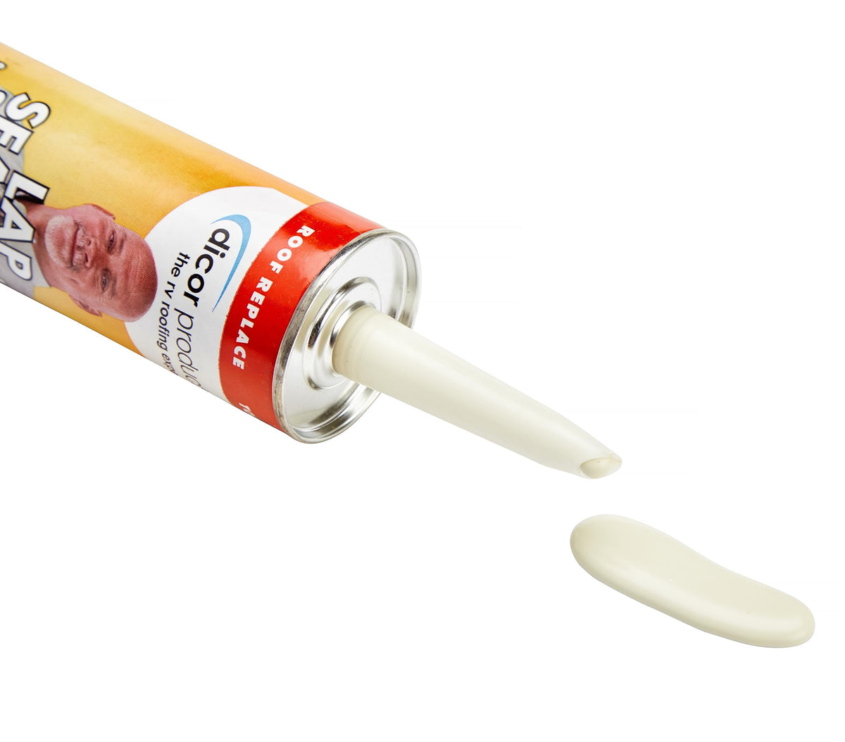 Dicor 501LSW-1 Self-Leveling Lap Sealant, White, 10.3 Oz, RV Roofing