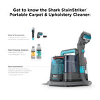 Shark StainStriker Portable Carpet/Upholstery Cleaner, 4 Tools, PX202BRN