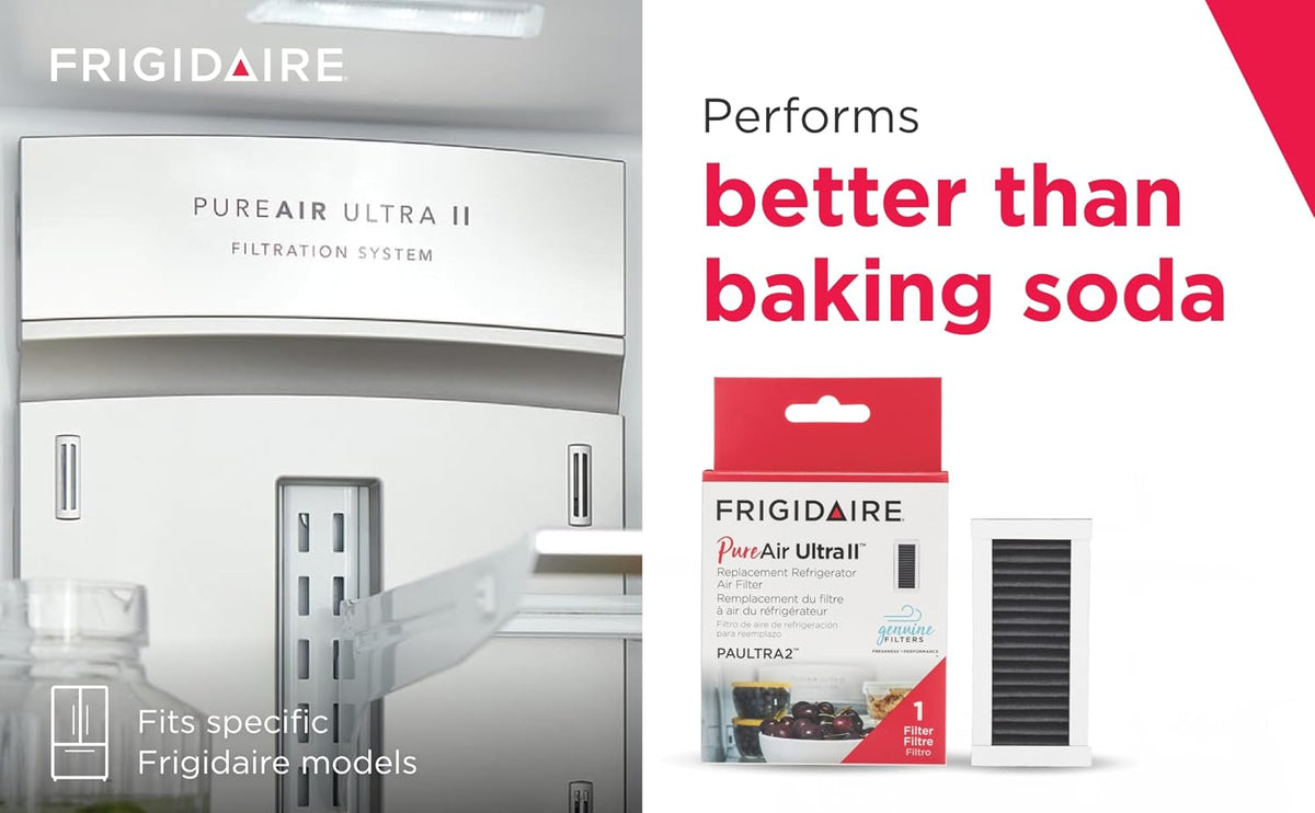 Frigidaire PAULTRA2 Refrigerator Air Filter Replacement, White, 1 Count