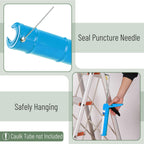Bates- Caulking Gun, 10:1 Thrust Ratio, Orange, No Drip Sealant Gun